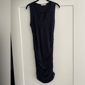 Redhaute Black Ruched Mini Dress - S